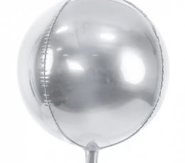 Fooliumist õhupall "Orbz" hõbedane (40 cm)