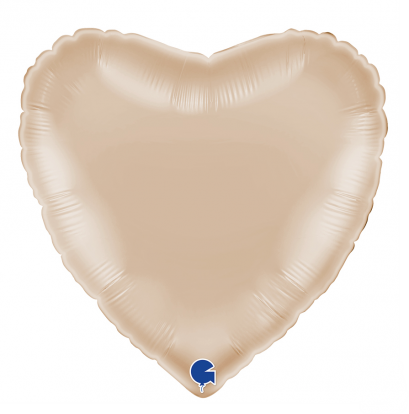 Fooliumist õhupall „Pruunikas süda“, matt (43 cm)