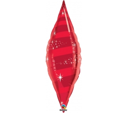 Fooliumist õhupall "Punane leht" (30x106cm.)