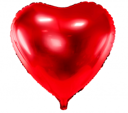  Fooliumist õhupall "Punane süda" (45 cm)