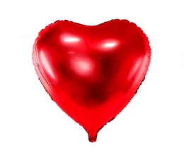 Fooliumist õhupall "Punane süda" (61 cm)