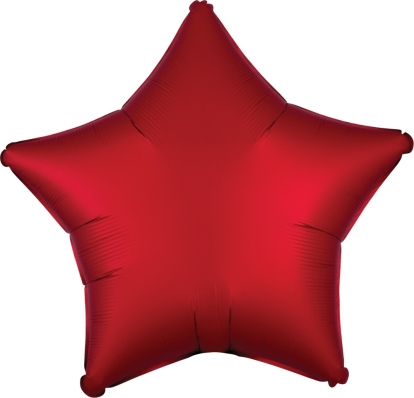  Fooliumist Õhupall "Punane täht" (48 cm)