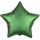  Fooliumist õhupall "Roheline täht" (19" 43 cm)
