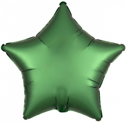  Fooliumist õhupall "Roheline täht" (19" 43 cm)