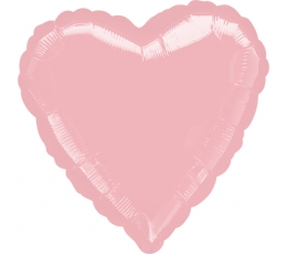 Fooliumist õhupall "Roosa süda" (43 cm)