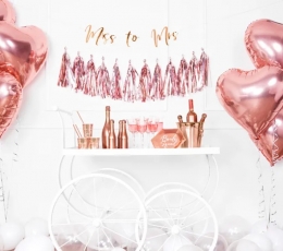 Fooliumist õhupall „Roosakas kuldne süda“ (45 cm) 3