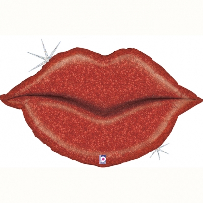 Fooliumist õhupall "Säravad huuled" (99 cm)