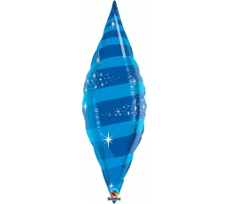 Fooliumist õhupall "Sinine leht" (30x106cm.)