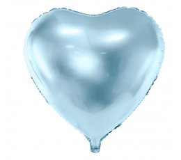 Fooliumist õhupall "Helesinine süda" (43 cm)