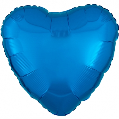 Fooliumist õhupall "Sinine süda" (43 cm)
