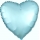  Fooliumist õhupall "Sinine süda", matt (43 cm)