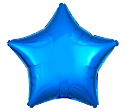 Fooliumist õhupall "Sinine täht" (43 cm)