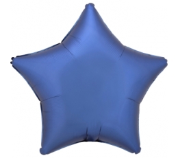 Fooliumist õhupall "Sinine täht", matt (48 cm)
