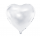 Fooliumist õhupall-süda, valge (45 cm)