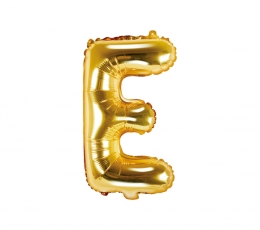 Fooliumist õhupall-täht "E", kuldne (35 cm)