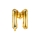   Fooliumist õhupall-täht "M", kuldne (35 cm)