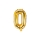   Fooliumist õhupall-täht "O", kuldne (35 cm)