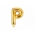   Fooliumist õhupall-täht "P", kuldne (35 cm)