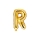   Fooliumist õhupall-täht "R", kuldne (35 cm)