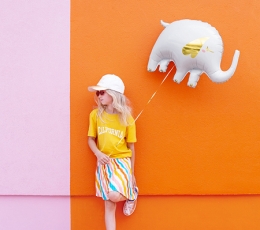 Fooliumist õhupall "Valge elevant" (61x46 cm) 1