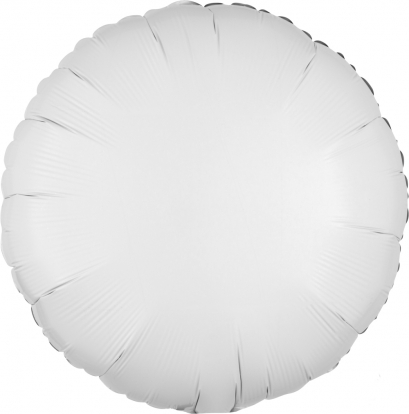  Fooliumist õhupall "Valge ring" (43 cm)