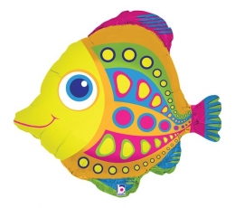 Fooliumist õhupall "Värviline kala" (56 cm)