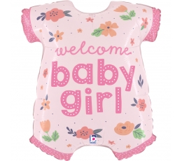 Fooliumist õhupall "Welcome BabyGirl" (66 cm)