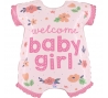Fooliumist õhupall "Welcome BabyGirl" (66 cm)