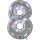 Fooliumist õhupalli number "8", holograafiline (66 cm)