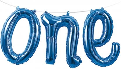  Fooliumist õhupallide vanik "One", sinine