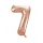 Fooliumist õhupall -number "7", roosakas kuldne (85 cm) 