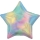 Fooliumist õhupall "Pärlmutter täht", holograafiline