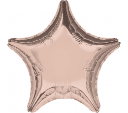 Fooliumist õhupall  "Roosakas-kuldne täht" (45 cm)