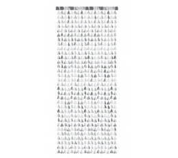 Fooliumkardin-vihm "Hõbedased kuused" (100x245 cm)