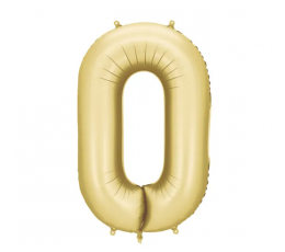 Fooliumõhupall „0“, mattkuldne (86 cm)