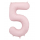 Fooliumõhupall „5“, pastellroosa (85 cm)
