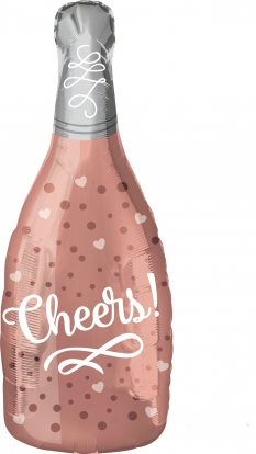Fooliumõhupall "Cheers" roosa (25x66 cm)