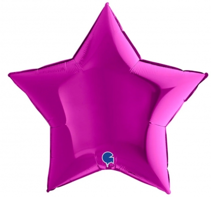 Fooliumõhupall „Erkroosa täht“ (91 cm)