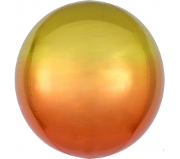  Fooliumõhupall-orbz, kollakasoranž ombre (38 cm)