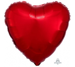  Fooliumõhupall "Punane süda" (43 cm)