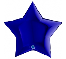 Fooliumõhupall „Sinine täht“ (91 cm)