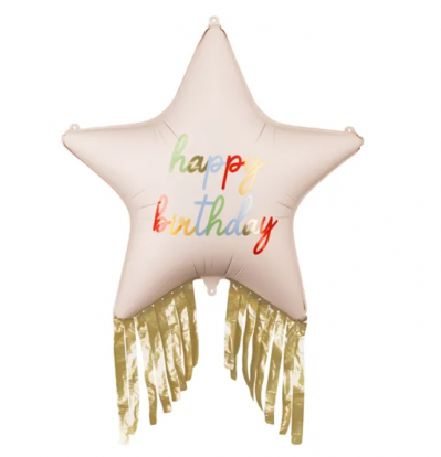 Fooliumõhupall tuttidega „Sünnipäeva täht“