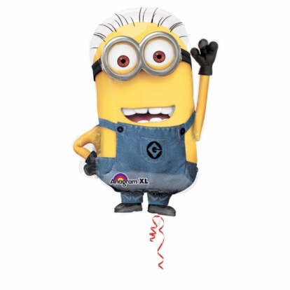 Kujuline fooliumist õhupall "Minion" (40x63 cm)
