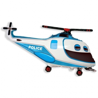 Fooliumist õhupall "Politseihelikopter" (96 cm)