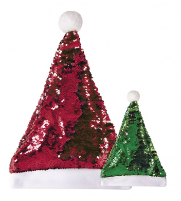  Jõuluvana müts litritega, punane / roheline