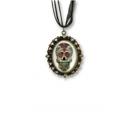Kaelakee-medaljon "Day of the Dead"