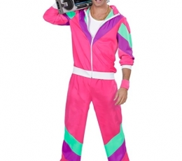 Karnevali kostüüm "80-ndate roosa" (L) 1