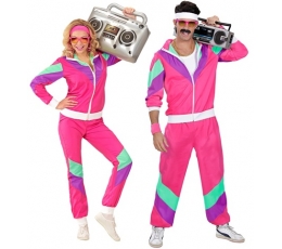  Karnevali kostüüm "80-ndate roosa" (M)