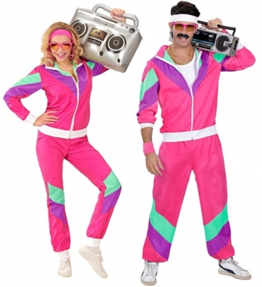  Karnevali kostüüm "80-ndate roosa" (M)