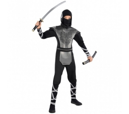 Karnevali kostüüm "Ninja / must" (162-174 cm)